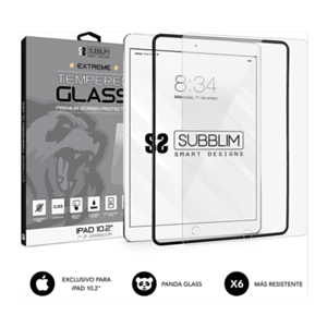 SUBBLIM Protector de Cristal Templado Extreme Tempered Glass IPAD 10.2" 7a-8a Gen