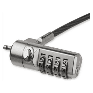 StarTech.com Cable con Candado de Seguridad con Clave para Ordenador Portátil - con Bisagra Giratoria - con Candado de Combinaci