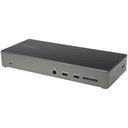 StarTech.com Dock USB-C - Docking Station USB Tipo C para 3 Monitores de 4K - con 100W de Entrega de Alimentación PD - Modo Alt 
