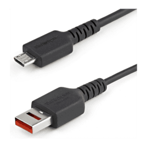 StarTech.com Cable de 1m Adaptador Bloqueador USB de Datos – Adaptador USB a Micro USB de Carga Segura – Micro USBC Solo de Carg