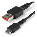 StarTech.com Cable de 1m Adaptador Bloqueador USB de Datos – Adaptador USB a USB-C de Carga Segura – USB Tipo C Solo de Carga p