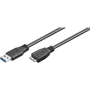 Ewent EW-100113-020-N-P cable USB 1,8 m USB 3.2 Gen 1 (3.1 Gen 1) USB A Micro-USB B Negro