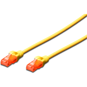 Ewent EW-6U-050 5m Cat6 U/UTP (UTP) Amarillo - Cable Red