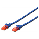 Ewent EW-6U-010 Red Azul 1 m Cat6 U/UTP (UTP) - Cable