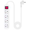 Nanocable 4 tomas - 1.4m Blanco - Regleta