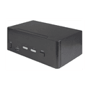 StarTech.com Switch Conmutador KVM de 2 Puertos HDMI 2.0 4K para 2 Monitores - Vídeo de 4K y 60Hz Ultra HD - HDR - Hub Ladrón US