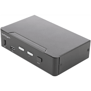 StarTech.com Switch Conmutador KVM de 2 Puertos HDMI 2.0 4K para 1 Monitor - Vídeo de 4K y 60Hz Ultra HD - HDR - Hub Ladrón USB 