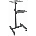 StarTech.com Soporte Móvil para Proyector y Ordenador Portátil - Carrito de Servicio Pesado para Proyector (2 Estantes) - de Alt