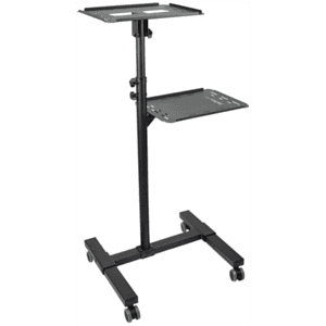 StarTech.com Soporte Móvil para Proyector y Ordenador Portátil - Carrito de Servicio Pesado para Proyector (2 Estantes) - de Alt