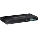 Trendnet TPE-BG182G switch No administrado Gigabit Ethernet (10/100/1000) Energía sobre Ethernet (PoE) 1U Negro
