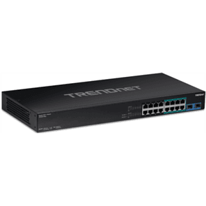 Trendnet TPE-BG182G switch No administrado Gigabit Ethernet (10/100/1000) Energía sobre Ethernet (PoE) 1U Negro
