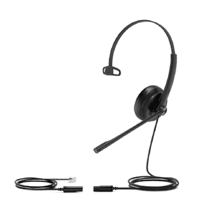 Yealink YHS34 Auriculares Alámbrico Diadema Oficina/Centro de llamadas Negro
