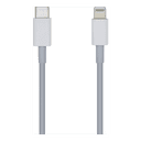 AISENS Cable USB 2.0 USB-С A Lightning PD 2A, Lightning/M-USB-С/M, Blanco, 20cm