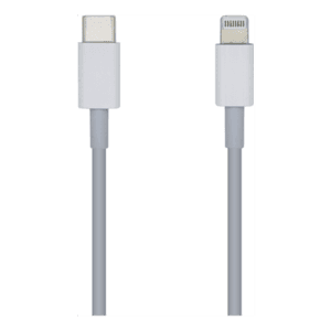 AISENS Cable USB 2.0 USB-С A Lightning PD 2A, Lightning/M-USB-С/M, Blanco, 1.0m