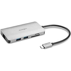 Kensington Dock móvil USB-C sin Driver 8 en 1 UH1400P