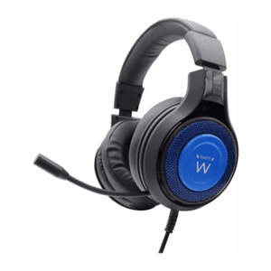 Ewent PL3322 auricular y casco Auriculares Banda para cuello Conector de 3,5 mm Negro Azul