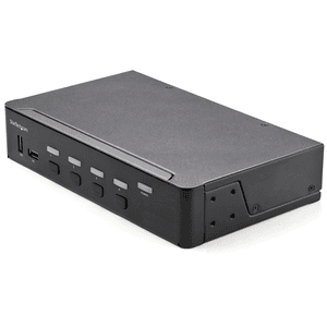 StarTech.com Switch Conmutador KVM de 4 Puertos HDMI 2.0 4K para 1 Monitor - Vídeo de 4K y 60Hz Ultra HD - HDR - Hub Ladrón USB 