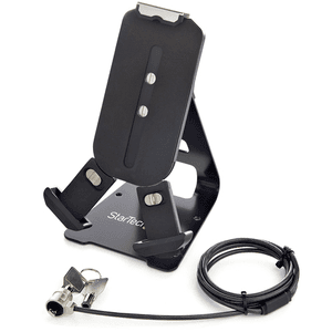 StarTech.com Soporte Seguro para Tablet con Cable de Seguridad con Candado K-Slot - Base para Tablets de 7,9 a 13 Pulgadas - Sop