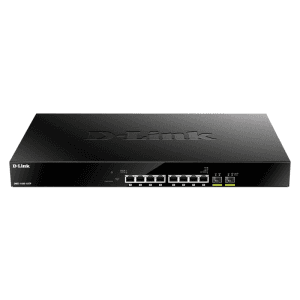 D-Link DMS-1100-10TP switch Gestionado L2 2.5G Ethernet (100/1000/2500) Energía sobre Ethernet (PoE) 1U Negro