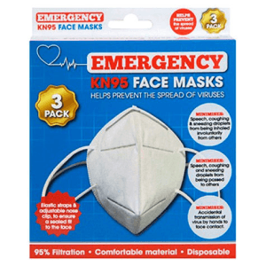 Blister 3 mascarillas KN95 3 PLY