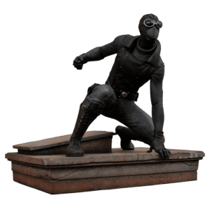 Estatua Spiderman Traje Negro Spiderman Marvel 18cm