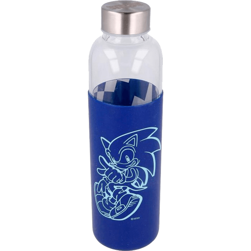 Botella Cristal Sonic the Hedgehog (Funda Silicona) 585ml