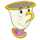 Toalla Chip La Bella y la Bestia Disney microfibra