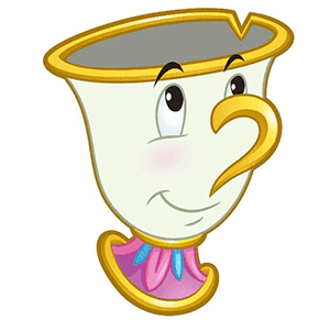 Toalla Chip La Bella y la Bestia Disney microfibra