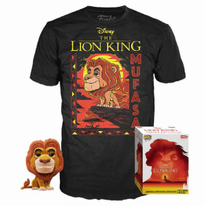 Set figura POP & Tee Disney El Rey Leon Mufasa Talla L