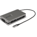 StarTech.com Adaptador Multipuertos USB-C - USB Tipo C a HDMI 2.0 4K a 60Hz - Hub Ladrón USB de 2 Puertos de 10Gbps - con PD de 