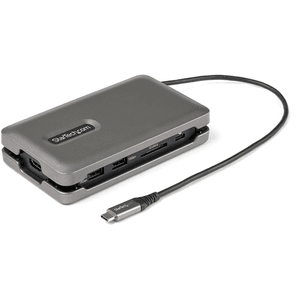 StarTech.com Adaptador Multipuertos USB-C - USB Tipo C a HDMI 2.0 4K a 60Hz - Hub Ladrón USB de 2 Puertos de 10Gbps - con PD de 