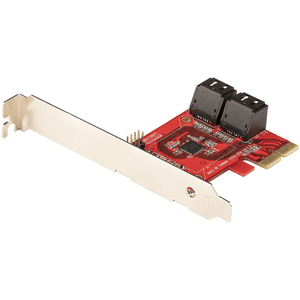 StarTech.com Tarjeta PCIe Controladora SATA de 4 Puertos - Tarjeta de Expansión PCI Express SATA - 6Gbps - Perfil Bajo/Completo 