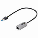StarTech.com Adaptador USB 3.0 a Ethernet Gigabit de 10/100/1000 para Portátiles - con Cable Incorporado de 30cm - Adaptador USB
