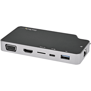 StarTech.com Adaptador Multipuertos USB C - Docking Station USB 3.1 Tipo C a Vídeo HDMI de 4K o VGA - PD Pass-through de 100W - 