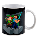 Taza Termosensible Minecraft color de la tierra de 325 ml