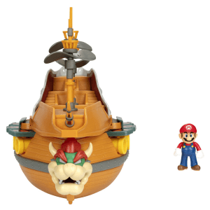 Aeronave de Bowser Super Mario + Figura 6 cm