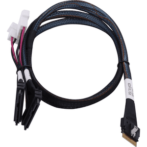 Microchip Technology 2305500-R cable Serial Attached SCSI (SAS) 0,8 m Negro, Multicolor
