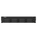 QNAP TS-873AeU-RP NAS Bastidor (2U) Ryzen Embedded V1500B 4 GB DDR4 0 TB QuTS hero Negro