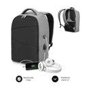 SUBBLIM Antitheft Backpack V2 Gris Negra - Mochila