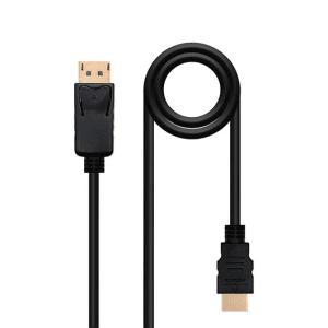 Nanocable DisplayPort a HDMI, DP/M - HDMI/M, Negro, 1.5 m - Cable