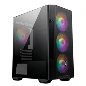 MSI MAG Forge M100R Midi Tower M-ATX Transparente Negro - Caja Ordenador