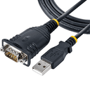 StarTech.com Cable de 1m USB a Serie, Conversor DB9 Macho RS232 a USB, Prolific, Adaptador USB a Serial para PLC/Impresora/Escán