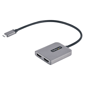 StarTech.com Adaptador USB-C a HDMI Doble - Hub MST USB Tipo C - Divisor Extensor de Monitor HDMI 4K 60Hz para Portátil - HDR - 