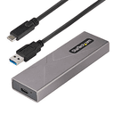 StarTech.com Caja Externa de Aluninio USB-C 10Gbps a NVMe M.2 o SSD M.2 SATA - Sin Herramientas para SSD M.2 NGFF PCIe/SATA - co