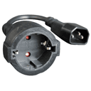 Cablexpert Conexion Shucko hembra a IEC C14 macho 0.15mts