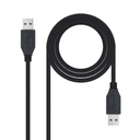Nanocable 10.01.1001-BK cable USB USB 3.2 Gen 1 (3.1 Gen 1) 1 m USB A 5 Gbit/s Negro