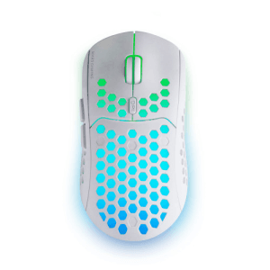 Mars Gaming MMW3W RGB Flow - Ultraligero - 3200DPI Blanco - Raton Gaming