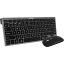 Subblim - Pack Teclado Spanish Layout + Raton Bluetooth  Compacto Gris Negro - Pack Perifericos
