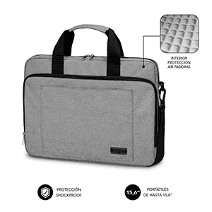 Subblim Air Padding Laptop Bag 15,6" Gris Oscuro - Maletin