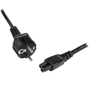 StarTech.com Cable de 3m de Alimentación de Repuesto para Ordenador Portátil, EU Schuko a C5, 2,5A 250V, 18AWG, para Cargador de